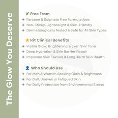 GlowMera Glow Boost Skincare Kit | Vitamin C Serum + Snail Mucin Face Cleanser + Niacinamide Illuminating Cream | Brightening, Hydration & Radiant Glow | For All Skin Types