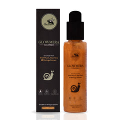 GlowMera Advanced Hydration Cleanser 100ml – Snail Mucin + Aloe Vera + Hyaluronic Acid | Deep Clean, Moisturizing, Skin Barrier Repair | For All Skin Types
