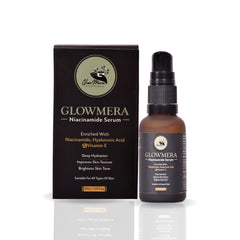 GlowMera Niacinamide Face Serum – Vitamin C (EAA) + Hyaluronic Acid | Brightening, Hydrating & Pore-Minimizing Formula (30ml)