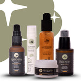 GLOWMERA Skin Science Complete Care Kit – Ultimate 5-Step Skincare System with Cleanser, Vitamin C Serum, Niacinamide Serum, Moisturizing Cream & SPF 50 PA++++ Sunscreen