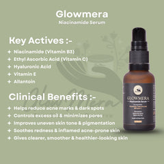 GlowMera Oil Control & Pore Care Kit | Face Cleanser with Snail Mucin + Niacinamide Serum + SPF 50 PA++++ Sunscreen | Controls Excess Oil, Minimizes Pores & Protects Skin | For Oily & Combination Skin