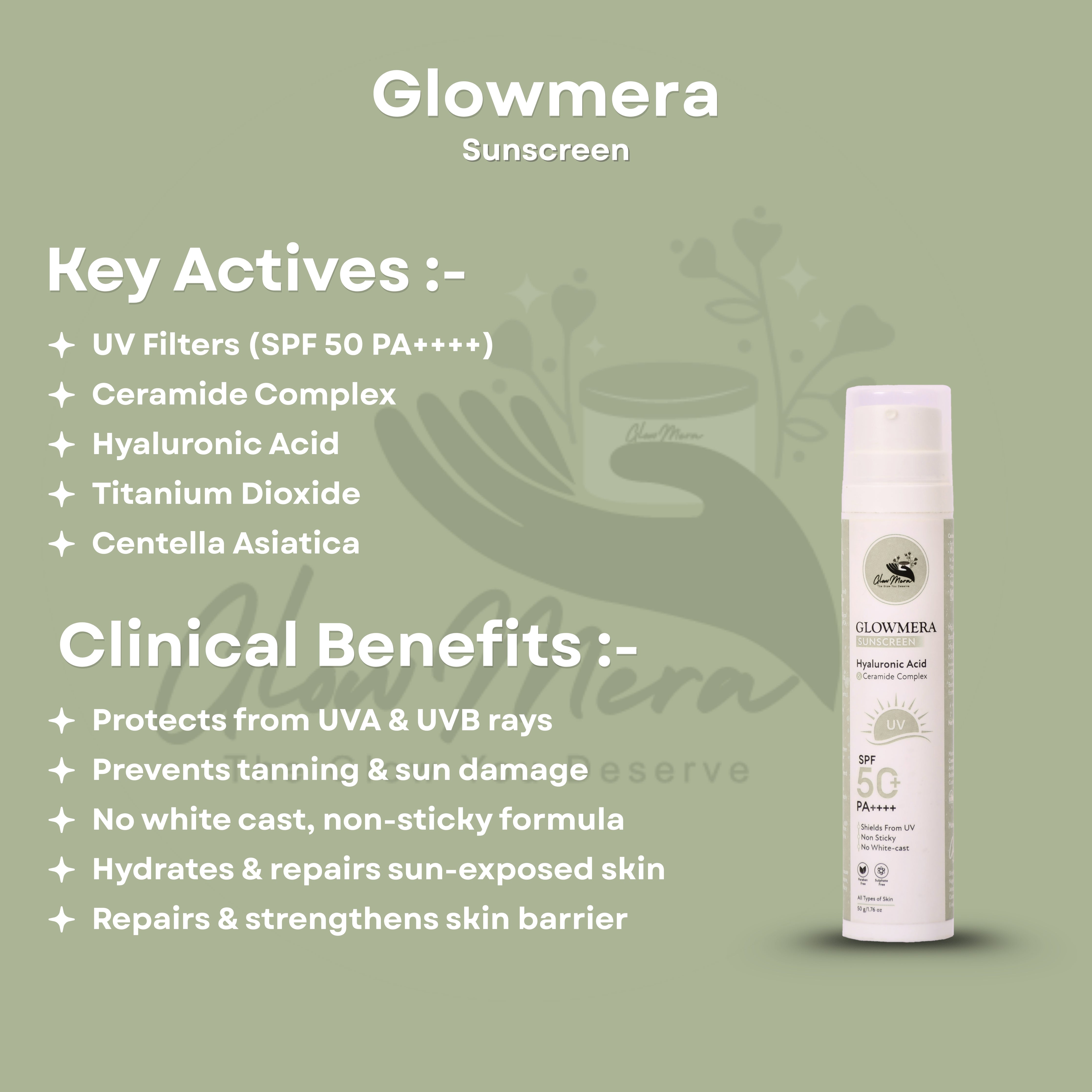 GlowMera Anti-Dullness Day Care Kit | Vitamin C Brightening Serum + SPF 50 PA++++ Sunscreen | Fights Dullness, Dark Spots & Sun Damage | Daily Glow & Protection | For All Skin Types